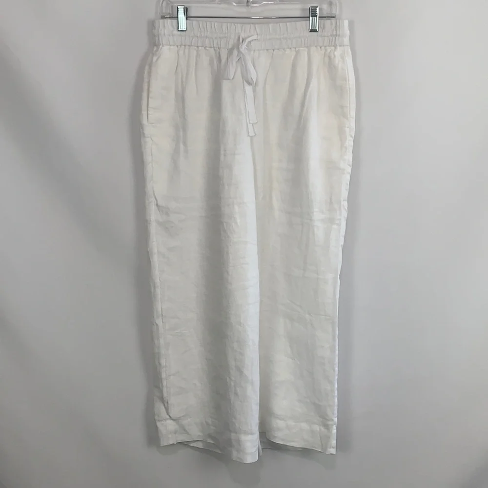 J Crew NWT white wide leg slacks - Picture 2 of 10